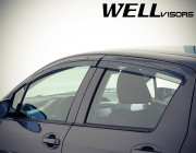 Toyota Yaris 2012-2018 - Дефлектори вікон Premium серії, к-т 4 шт (Wellvisors) фото, цена