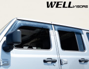 Jeep Wrangler 2018-2020 - Дефлектори вікон Premium серії, к-т 4 шт (Wellvisors) фото, цена
