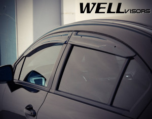 Honda Civic 2012-2015 - Дефлектори вікон Premium серії, к-т 4 шт (Wellvisors) фото, цена