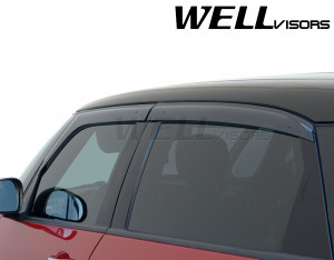 Fiat 500 2007-2021 - Дефлектори вікон Premium серії, к-т 4 шт (Wellvisors) фото, цена