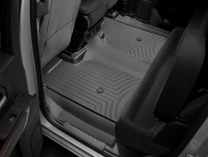 GMC Sierra 2013-2020 - Коврики резиновые с бортиком, задние, черные. (WeatherTech) фото, цена