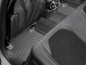 Alfa Romeo Giulia 2016-2023 - Коврики резиновые с бортиком, задние, черные (WeatherTech) фото, цена