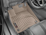 Honda Accord 2018-2024 - Коврики резиновые с бортиком, передние, бежевые (WeatherTech) фото, цена