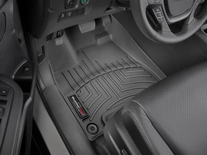 Honda Ridgeline 2017-2021 - Коврики резиновые с бортиком, передние, черные (WeatherTech) фото, цена