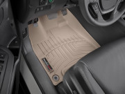Honda Ridgeline 2017-2021 - Коврики резиновые с бортиком, передние, бежевые (WeatherTech) фото, цена