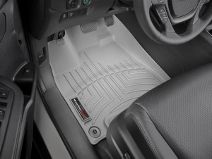 Honda Ridgeline 2017-2021 - Коврики резиновые с бортиком, передние, серые (WeatherTech) фото, цена