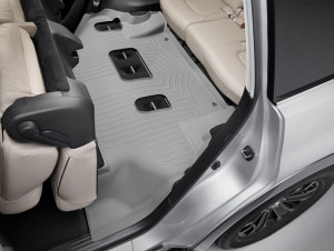 Nissan Armada 2019-2021 -  Коврики резиновые с бортиком, задние, 3 ряд, серый (WeatherTech) фото, цена