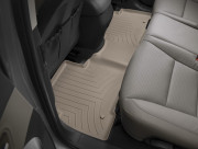 Hyundai Santa Fe 2012-2018 - Коврики резиновые с бортиком, задние, 2 ряд, бежевые (WeatherTech) 5 мест фото, цена