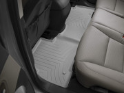 Hyundai Santa Fe 2012-2018 - Коврики резиновые с бортиком, задние, 2 ряд, серые (WeatherTech) 5 мест фото, цена