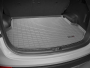 Hyundai Santa Fe 2012-2018 - Коврик резиновый в багажник, серый. (WeatherTech) 5мест фото, цена