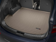 Hyundai Santa Fe 2012-2018 - Коврик резиновый в багажник, бежевый. (WeatherTech) 7мест фото, цена