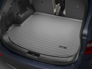 Hyundai Santa Fe 2012-2018 - Коврик резиновый в багажник, серый. (WeatherTech) 7мест фото, цена