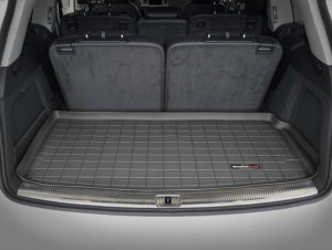 Audi Q7 2006-2014 - Коврик резиновый в багажник за третьим рядом, черный. (WeatherTech) фото, цена