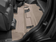 Cadillac Escalade 2015-2024 - Коврики резиновые с бортиком, задние, бежевые. (WeatherTech)    без прохода к 3 ряду фото, цена