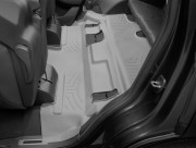 Cadillac Escalade 2015-2024 - Коврики резиновые с бортиком, задние, серые. (WeatherTech)    без прохода к 3 ряду фото, цена