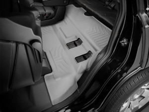 Cadillac Escalade 2015-2024 - Коврики резиновые с бортиком, задние, серые. (WeatherTech)  с проходом к 3 ряду фото, цена
