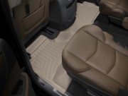 Cadillac Escalade ESV 2015-2024 - Коврики резиновые с бортиком, задние, бежевые. (WeatherTech) фото, цена