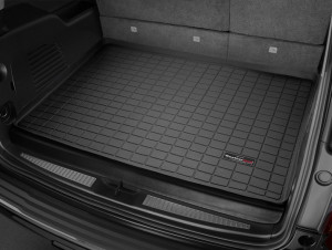 Cadillac Escalade ESV 2015-2024 - Коврик резиновый в багажник за третьим рядом, черный. (WeatherTech) фото, цена
