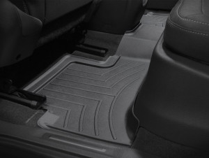 Chevrolet Colorado 2012-2024 - Коврики резиновые с бортиком, задние, черные (WeatherTech) Extended Cab фото, цена