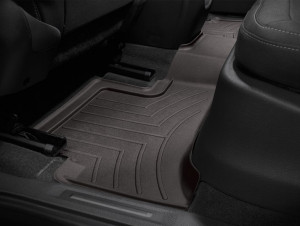 Chevrolet Colorado 2012-2024 - Коврики резиновые с бортиком, задние, какао(WeatherTech) Extended Cab фото, цена