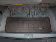 Toyota Sienna 2013-2021 - (3 ряда) Коврик резиновый в багажник, какао. (WeatherTech) фото, цена