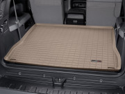 Toyota Sequoia 2008-2022 - (2 ряда сидений) Коврик резиновый в багажник, бежевый. (WeatherTech) фото, цена