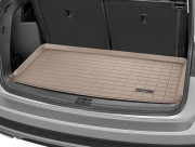 Volkswagen Atlas 2018-2021 - (3 ряда) Коврик резиновый в багажник, бежевый. (WeatherTech) фото, цена