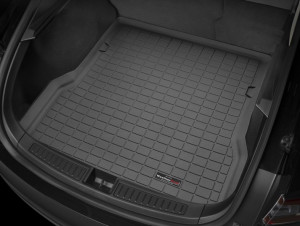 Tesla Model S 2012-2015 - Коврик резиновый в багажник(задний), черный (WeatherTech) фото, цена