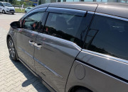 Honda Odyssey 2011-2017 - Дефлектори вікон з хромованим металічним молдингом, к-т 4 шт, (Wellvisors) фото, цена