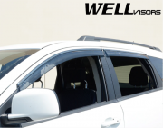 Fiat  Freemont 2011-2018 - Дефлектори вікон з метал чорним молдингом, к-т 4 шт (Wellvisors) фото, цена