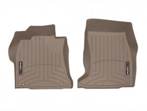 Genesis G70 2019-2023 - AWD Лайнери передні (килимки гумові з анатомічним бортиком) бежеві (WeatherTech)  фото, цена