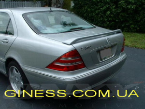 Mercedes-Benz S 1996-2006 - Спойлер на крышку багажника (под покраску) фото, цена