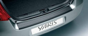 Toyota Yaris 2007-2010 - (Liftback/Sedan ) - Накладка на задний бампер - Rear Bumper Protector (Black) фото, цена