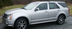 Cadillac SRX 2004-2009 - Хромированные накладки на стойки  (к-т 4 / 6 шт.) фото, цена