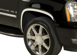 Cadillac Escalade 2007-2010 - (ESV / EXT) - Хромированные накладки на арки. фото, цена