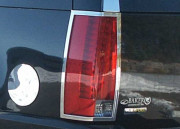 Cadillac Escalade 2007-2010 - (EXT / SUV) - Хромированные накладки на задние фонари. фото, цена