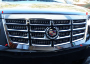 Cadillac Escalade 2007-2010 - Хромированные накладки на решетку  к-т 4 шт.  фото, цена