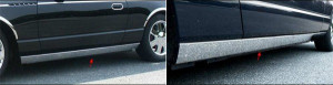 Cadillac DTS 2006-2010 - Хромированные накладки на пороги  к-т 4 шт. фото, цена