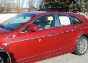 Cadillac CTS 2008-2010 - (CTS Sports Wagon 2010) - Хромированные накладки на двери и крылья  к-т 14 шт. фото, цена