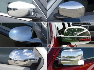 Toyota Yaris 2006-2010 - Хромированные накладки на зеркала. фото, цена