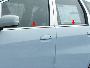 Honda Jazz/Fit 2008-2009 - Хромированные накладки на оконный уплотнитель   к-т 4 шт. фото, цена