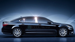 Lexus LS 2007-2010 - Хромированные накладки на стойки  (к-т 4 / 6 шт.) фото, цена