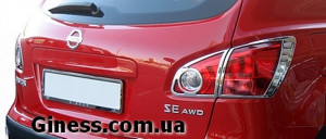 Nissan Qashqai 2007-2010 - Хромированные накладки на задние фонари. фото, цена