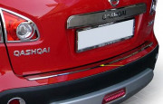 Nissan Qashqai 2007-2010 - Хромированная накладка на задний бампер. фото, цена