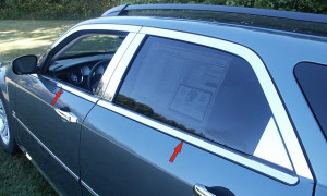 Dodge Magnum 2005-2008 - Хромированные накладки на оконный уплотнитель  к-т 4 шт. фото, цена