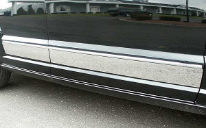 Dodge Caliber 2007-2010 - Хромированные накладки на двери  к-т 4 шт. фото, цена