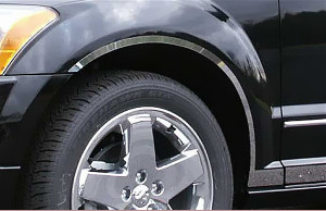 Dodge Caliber 2007-2010 - Хромированные накладки на арки  к-т 6 шт. фото, цена