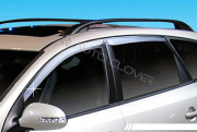 Kia Ceed 2007-2010 - (Sporty Wagon) - Дефлекторы окон хромированные  к-т 4 шт. фото, цена