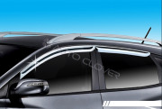 Hyundai ix35 2009-2011 - (Tucson ix35) - Дефлекторы окон хромированные  к-т 4 шт. фото, цена