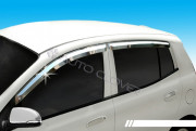 Kia Picanto 2009-2011 - Дефлекторы окон хромированные  к-т 4 шт. фото, цена